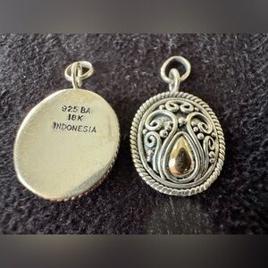 Suarti Bali Silver and 18K Gold Earring Charms